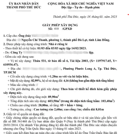 Dịch vụ xin phép xây dựng